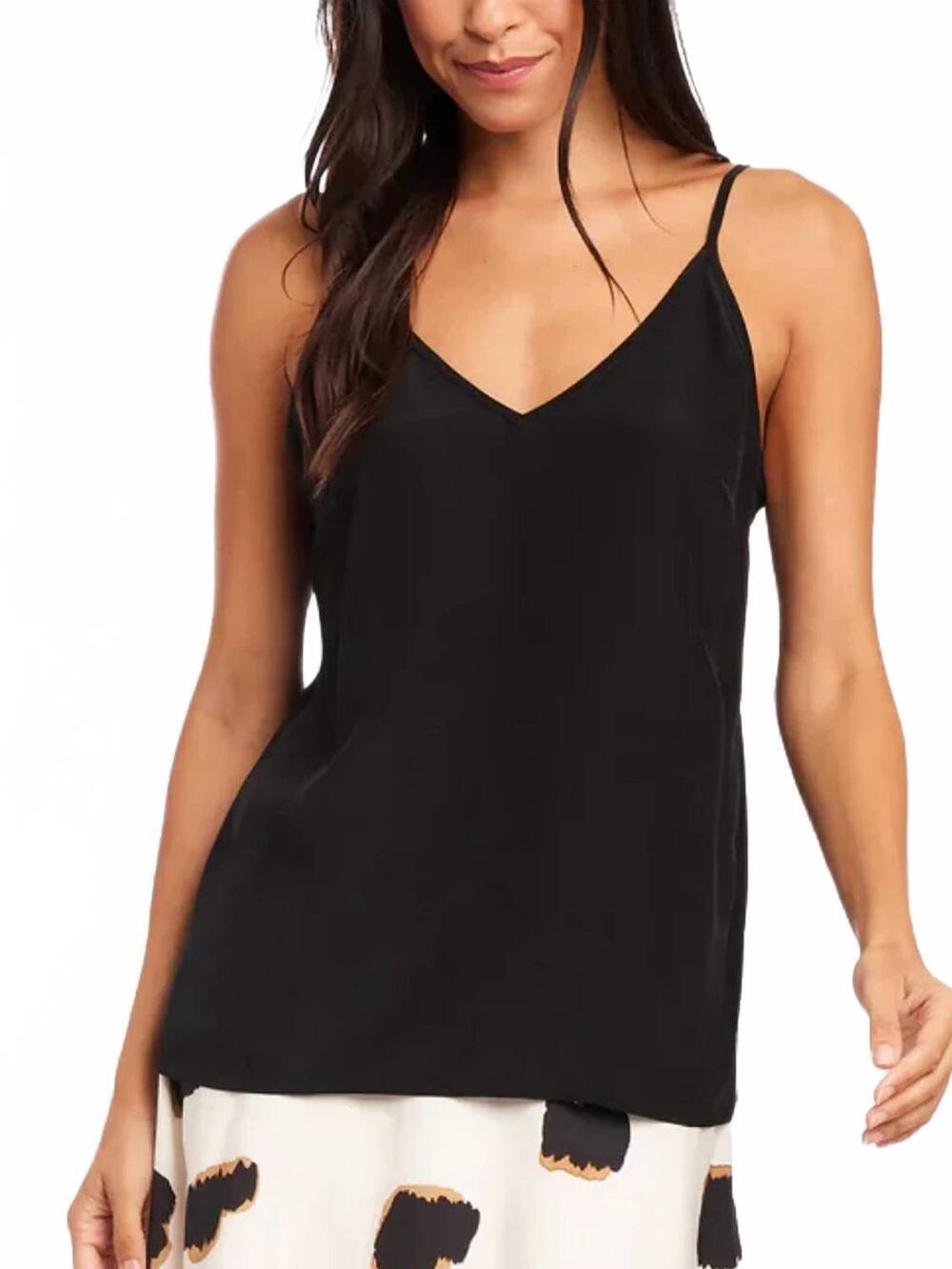 NEW FIFTEEN TWENTY carys silk cami top in black